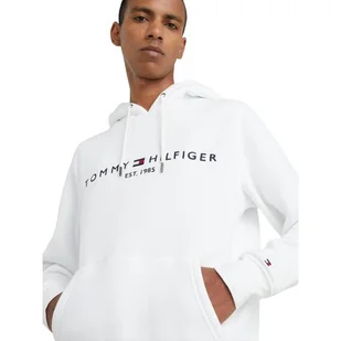 TOMMY HILFIGER OCIEPLANA BLUZA MĘSKA LOGO BIAŁA r.XXL - Bluzy męskie - miniaturka - grafika 1