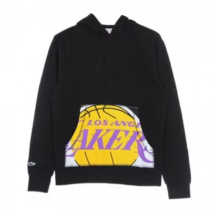 Bluza z kapturem Mitchell & Ness NBA Cropped Logo Los Angeles Lakers czarna - M - Bluzy męskie - miniaturka - grafika 1