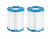 Akcesoria do basenów - CRIVIT Zestaw 2 filtrów do pompy basenowej, Ø10,6 x 13,6 cm - miniaturka - grafika 1