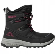 Śniegowce damskie - KAPPA CZARNE ŚNIEGOWCE Z OZDOBNYMI RÓŻOWYMI WSTAWKAMI 37 JŁA - miniaturka - grafika 1