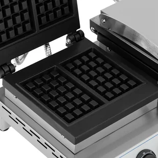 Gofrownica prostokątna podwójna na 4 gofry belgijskie 2 x 1500 W - Akcesoria gastronomiczne - miniaturka - grafika 3