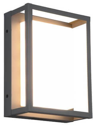 Trio Ścienna lampa elewacyjna PORTOR DL142277860 LED 10,5W 2300-4000K IP54 antracyt