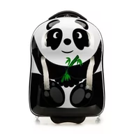 Walizki - Walizka dziecięca z ABS-u zwierzak czarno - biała - miniaturka - grafika 1