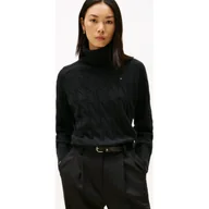 Swetry damskie - Tommy Hilfiger Wełniany golf Loose fit - miniaturka - grafika 1