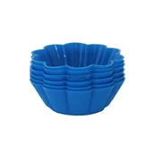 Formy do ciast - SILIKONOWE FOREMKI BABECZKI GALARETKI kwiatuszek 6szt - miniaturka - grafika 1