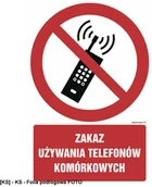 Tablice BHP - SIGNPROJECT GC030 - Zakaz używania telefonów komórkowych 300x450 - miniaturka - grafika 1
