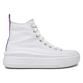 Buty dla dziewczynek - Trampki Converse CHUCK TAYLOR ALL STAR MOVE PLATFORM A03667C - miniaturka - grafika 1