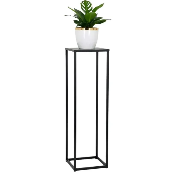 Kwietnik Metalowy Stojący Stojak Na Kwiaty Czarny 100cm Loft Produkt Polski