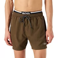 Kąpielówki męskie - BOSS Męskie kąpielówki Thornfish, Dark Green308, M - miniaturka - grafika 1
