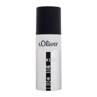 Dezodoranty i antyperspiranty męskie - s.Oliver Black Label 48H Dezodorant dla mężczyzn 150 ml - miniaturka - grafika 1