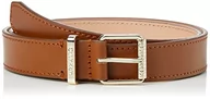 Paski - Calvin Klein Damski pasek z klamrą rolkową, koniak, 75, Brązowy, 75 - miniaturka - grafika 1