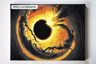 Horyzont zdarzeń, czarna dziura, black hole, kosmos. malowanie po numerach, blejtram - Malowanie po numerach - miniaturka - grafika 1
