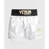 Spodnie sportowe męskie - Venum Spodenki Muay Thaï Classic Shorts Black/White/White - miniaturka - grafika 1