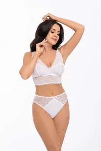 Figi Damskie Z Wysokim Stanem I Koronką Babell Kod 173 Białe L - Komplety bielizny Figi Damskie Z Wysokim Stanem I Koronką Babell Kod 173 Białe L - Komplety bielizny - miniaturka - grafika 1