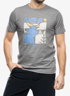 Koszulki i topy damskie - Koszulka z nadrukiem Columbia Sun Trek S/S Graphic Tee - city grey/simple gorge - miniaturka - grafika 1