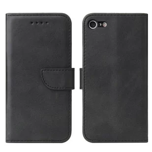 Magnet Hurtel Case elegancki futerał etui pokrowiec z klapką i funkcją podstawki iPhone SE 2020 / iPhone 8 / iPhone 7 czarny - Etui i futerały do telefonów - miniaturka - grafika 1