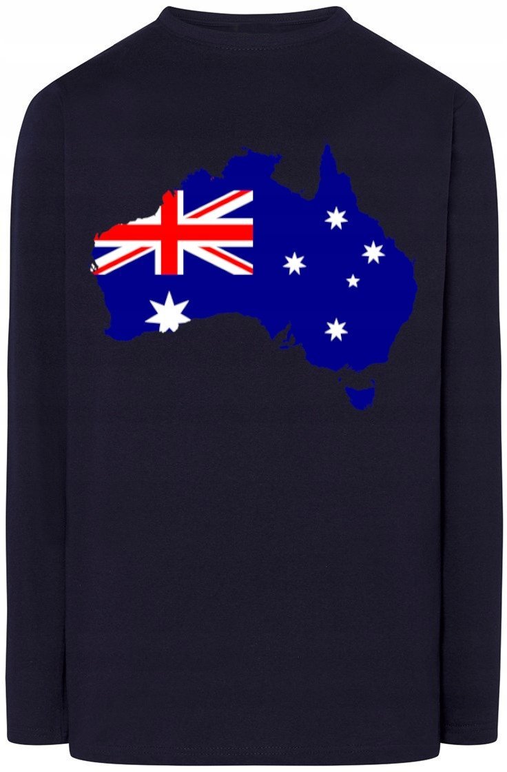 Australia Flaga Męski Longsleeve Modny Rozm.M