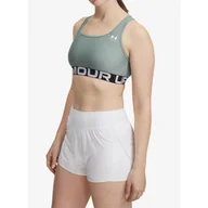 Bielizna sportowa damska - Stanik sportowy Under Armour HeatGear Authentics Mid Branded Bra - miniaturka - grafika 1