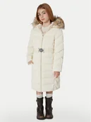 Płaszcze damskie - Guess Płaszcz zimowy J5BL19 W3080 Écru Regular Fit - miniaturka - grafika 1