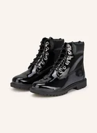 Botki damskie - Timberland Botki Sznurowane schwarz - miniaturka - grafika 1