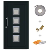 Zabezpieczenia dla dzieci - Lumarko Drzwi Wejściowe Zewnętrzne, Antracytowe, 108 X 200 Cm - miniaturka - grafika 1