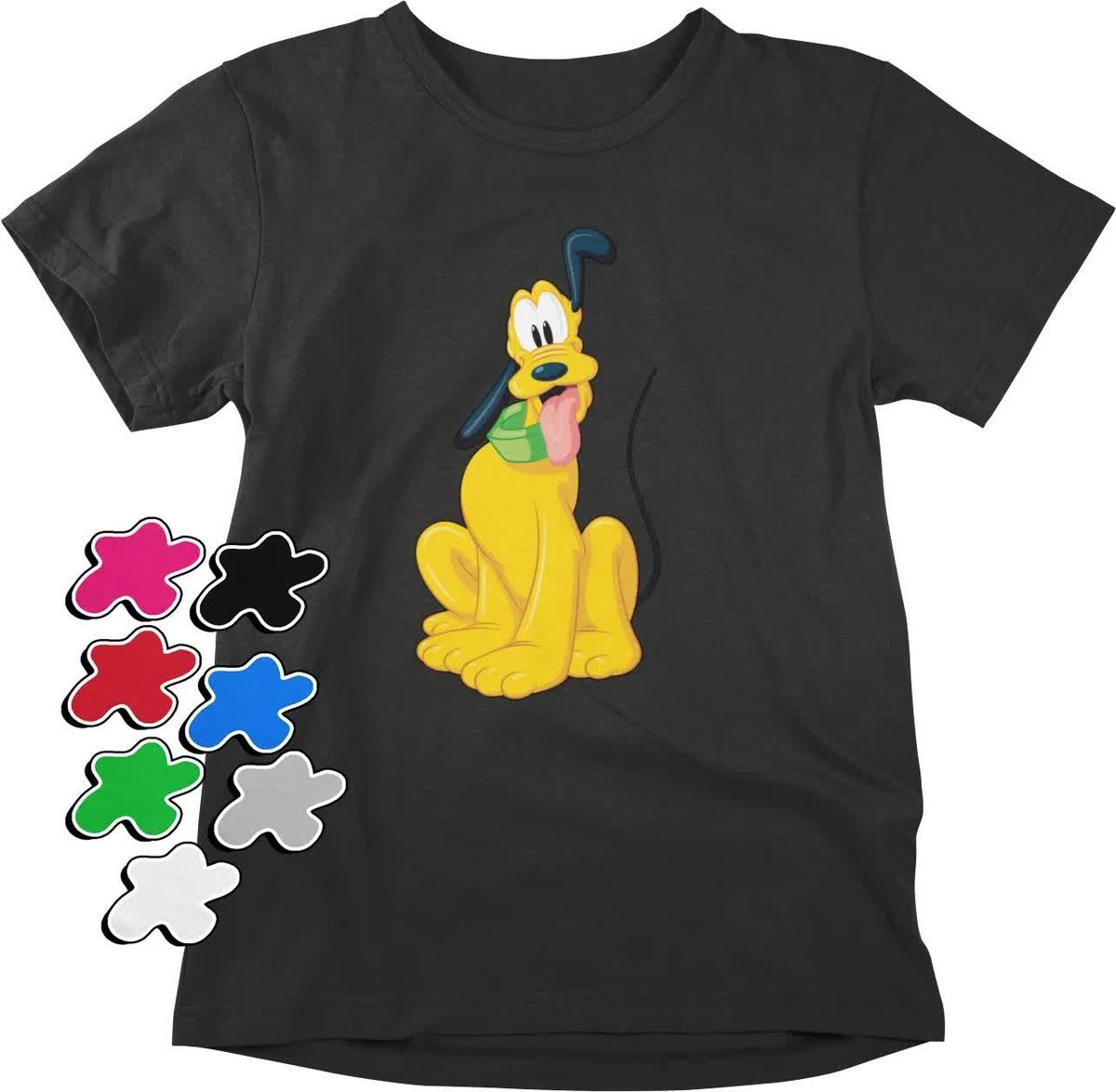 Koszulka T-Shirt Dziecięca Z Nadrukiem Myszka Miki Minnie Pluto -M 134-140