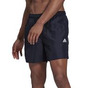 Spodnie sportowe męskie - Spodenki adidas Solid Swim GQ1084 - czarne - Adidas - miniaturka - grafika 1