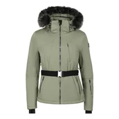 Kurtki narciarskie - Kurtka damska narciarska softshellowa Alpine Pro Dowela 2 k.khaki r.XL - miniaturka - grafika 1