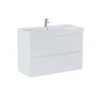 Szafki łazienkowe - ROCA A851914529 ELLA Zestaw łazienkowy UNIK 100 cm z 2 szufladami, biały mat - miniaturka - grafika 1
