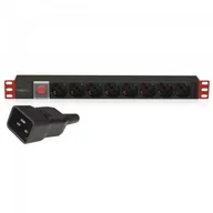 Akcesoria do szaf serwerowych - Techly 102635 Listwa zasilająca Rack 19" 1U, 8x Schuko, kabel C20 3m |   - miniaturka - grafika 1