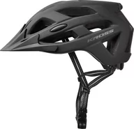 Kaski rowerowe - Kross Kask ATTIVO z daszkiem L 58-61cm czarny mat T4CKS000040LBK - miniaturka - grafika 1