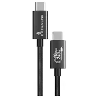 Kable USB - Extralink Smart Life USB-C - USB-C czarny 240W, 40Gbps, 200cm - miniaturka - grafika 1