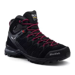 Salewa Alp Mate WP Mid Shoes Women, czarny/różowy UK 6,5 | EU 40 2022 Trapery turystyczne 00-0000061385-998-6,5 - Buty trekkingowe damskie - miniaturka - grafika 1