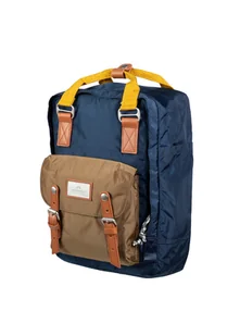 Plecak codzienny Doughnut Macaroon Glossy Blocking Series - navy / khaki - Plecaki - miniaturka - grafika 3