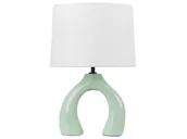 Lampy stojące - Lampa stołowa ceramiczna jasnozielona ABBIE - miniaturka - grafika 1