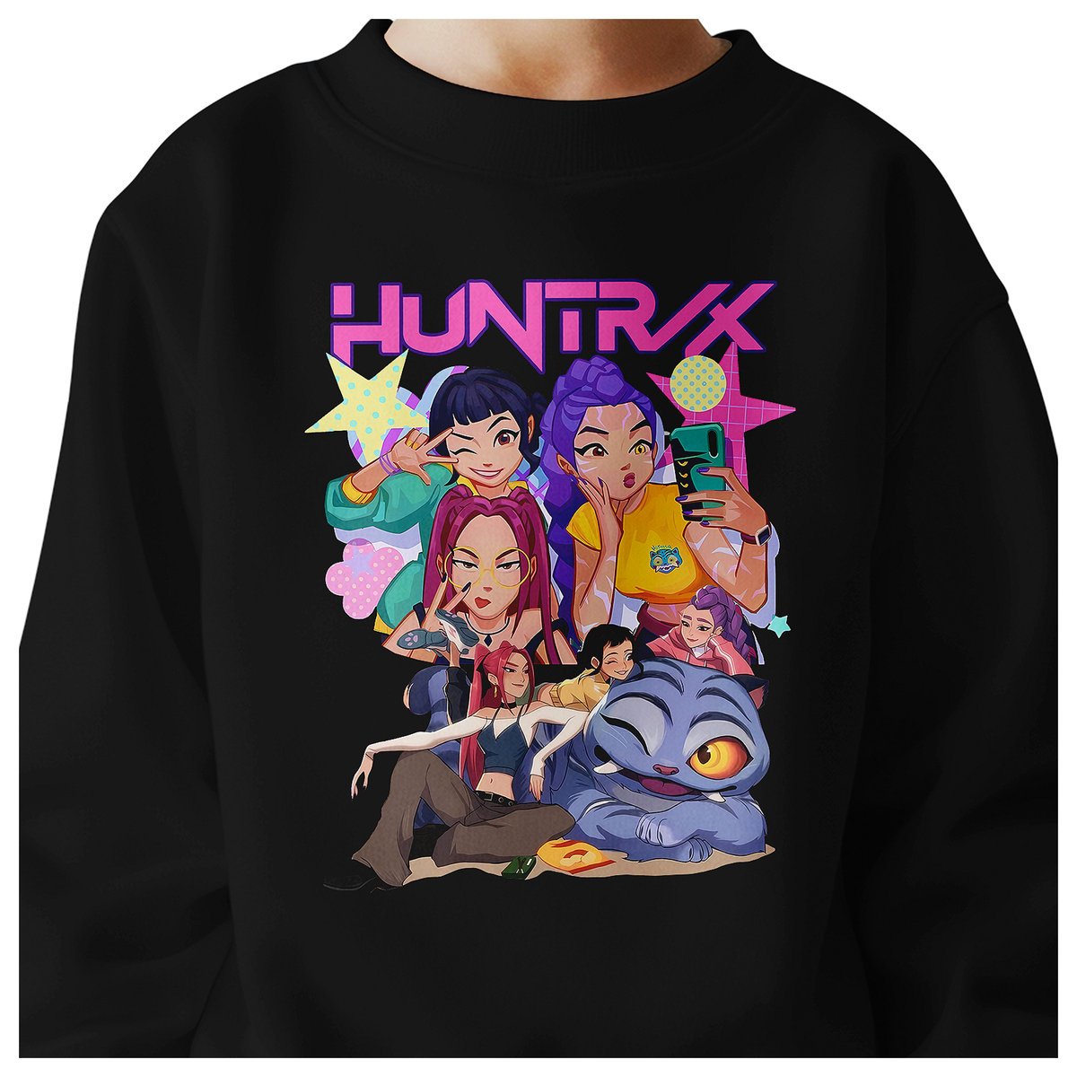 BLUZA DZIECIĘCA KPOP DEMON HUNTERS HUNTRIX 110-116 BAWEŁNIANA JAKOŚĆ
