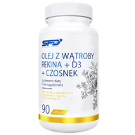 Suplementy naturalne - SFD Olej z wątroby rekina+D3+Czosnek Kapsułki, 60 szt. - miniaturka - grafika 1