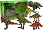 Figurki dla dzieci - Import LEANToys Zestaw Dinozaurów Duże Figurki Modele 6 sztuk Stegozaur LT-7851-0 - miniaturka - grafika 1