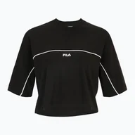 Koszulki i topy damskie - Koszulka damska FILA Loobu Blocked black - miniaturka - grafika 1