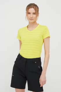 Koszulki i topy damskie - CMP CMP T-shirt sportowy kolor żółty - grafika 1