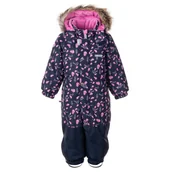 Kombinezony dla dzieci - Dziewczęcy kombinezon zimowy listki różowy Lenne r.86 - miniaturka - grafika 1