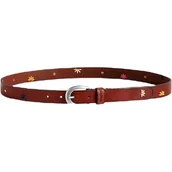 Paski - Pasek damski Desigual Mandala Stitch skórzany brązowy - miniaturka - grafika 1