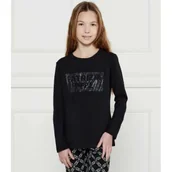 Bluzy dla dziewczynek - Patrizia Pepe Bluzka | Regular Fit - miniaturka - grafika 1