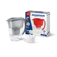 Dzbanki filtrujące - Dzbanek filtrujący Aquaphor Amethyst 2,8 l + wkład B100-25 Maxfor ze wskaźnikiem wymiany wkładu szary - miniaturka - grafika 1