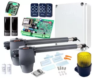 Zestaw Genius G-Bat 300 z lampą do 6m bram dwuskrzydłowych - Zestawy do bram - miniaturka - grafika 3