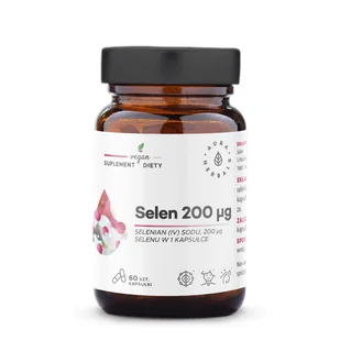 AURA HERBALS Selen 200μg selenian (IV) sodu, 60kaps. - Witaminy i minerały - miniaturka - grafika 1