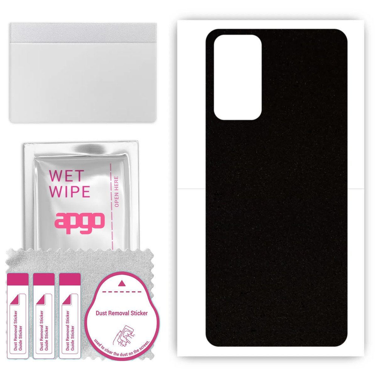 Folia naklejka skórka strukturalna na TYŁ Zamsz do Samsung Galaxy Quantum2 - Zamsz Czarny - apgo SKINS