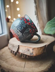 Kubek malowany zakochane koty - Kubki - miniaturka - grafika 1
