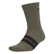 Skarpetki męskie - Męskie Skarpety za kostkę ADIDAS TRX MT SCK 3PP JN6383 – Oliwkowy - miniaturka - grafika 1