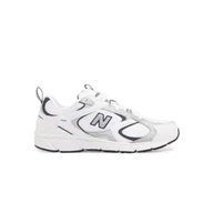 Buty trekkingowe męskie - Buty lekkie wygodne białe sportowe sneakersy męskie New Balance - miniaturka - grafika 1